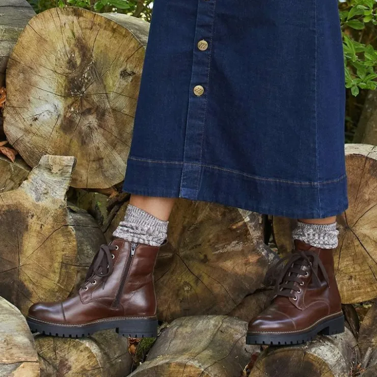 Sole Bliss Tread: Chestnut Leather^ Boots
