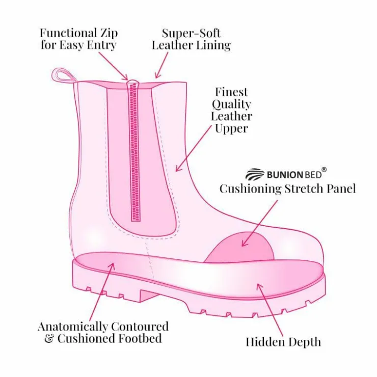 Sole Bliss Tread: Chestnut Leather^ Boots