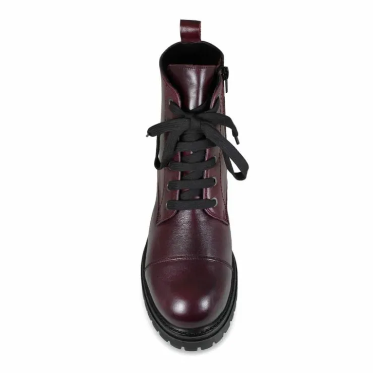 Sole Bliss Tread: Plum Leather^ Boots