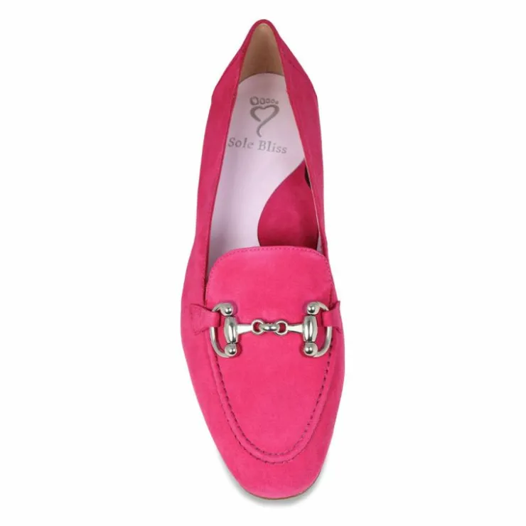 Sole Bliss Trinity: Fuchsia Suede^ Loafers