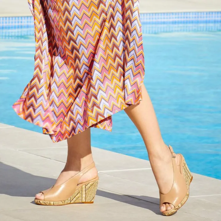 Sole Bliss Whitney: Sand Leather^ Sandals | Wedges